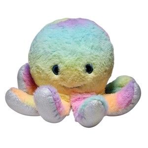 The Petting Zoo Ombrez Octopus Stuffed Animal Plush Rainbow Toy Kids Oce…